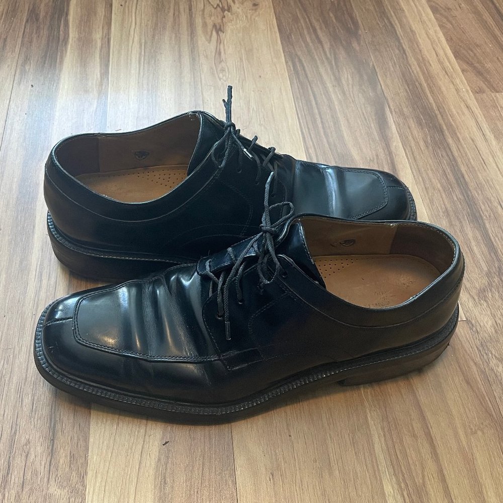Cole Haan Derby Black Leather Shoes, Men's Size 10